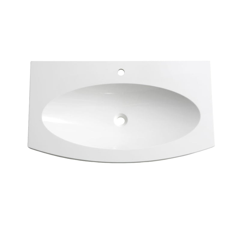 Energia 36" Acrylic Drop In Vanity Top with an Integrated Sink and Overflow - image 2
