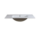 Torino 35-3/4" Ceramic Drop In Vanity Top with an Integrated Sink, Single Faucet Hole, and Overflow - image 4