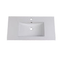 Torino 35-3/4" Ceramic Drop In Vanity Top with an Integrated Sink, Single Faucet Hole, and Overflow - image 1