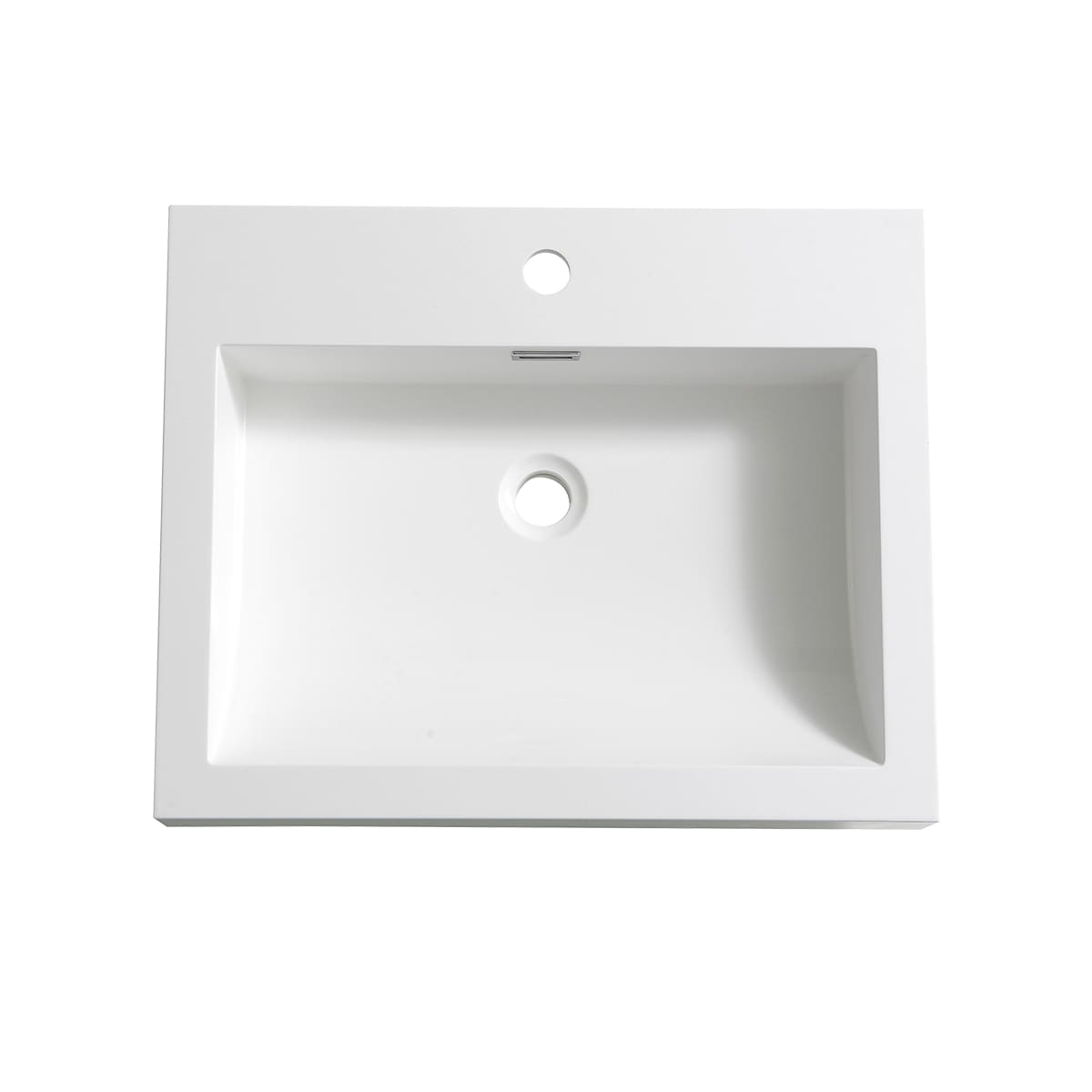 Nano 23-3/8" Acrylic Drop In Vanity Top with an Integrated Sink, Single Faucet Hole, and Overflow