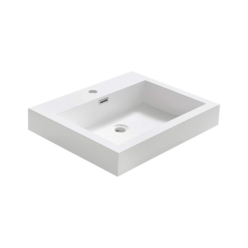 Nano 23-3/8" Acrylic Drop In Vanity Top with an Integrated Sink, Single Faucet Hole, and Overflow - image 3