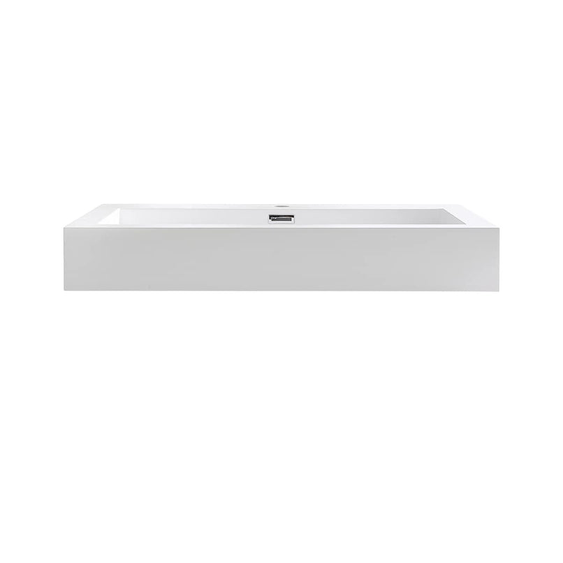 Livello 29-3/8" Acrylic Drop In Vanity Top with an Integrated Sink, Single Faucet Hole, and Overflow - image 4