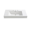 Vista 35-3/8" Acrylic Drop In Vanity Top with an Integrated Sink with Three Faucet Holes at 8" Centers, and Overflow - image 2