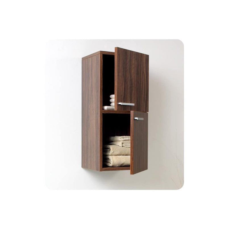 Senza 27" Wall Mounted Bathroom Linen Cabinet with Two Storage Areas - image 6