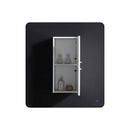 Senza 27" Wall Mounted Bathroom Linen Cabinet with Two Storage Areas - image 11