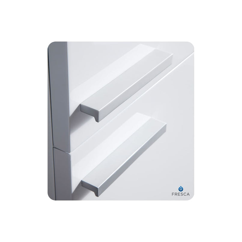 Senza 27" Wall Mounted Bathroom Linen Cabinet with Two Storage Areas - image 12