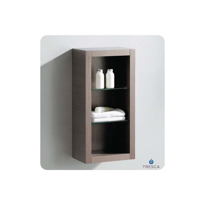 Allier 32" Wall Mounted Bathroom Linen Cabinet with Three Shelves - image 2