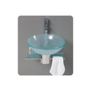 Cristallino 21" Wall Mounted Single Basin Vanity Set with Cabinet - image 3