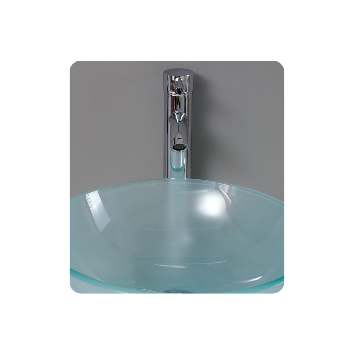 Cristallino 21" Wall Mounted Single Basin Vanity Set with Cabinet