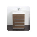 Livello 24" Free Standing Single Basin Vanity Set with Cabinet, Acrylic Vanity Top, and Medicine Cabinet - image 7