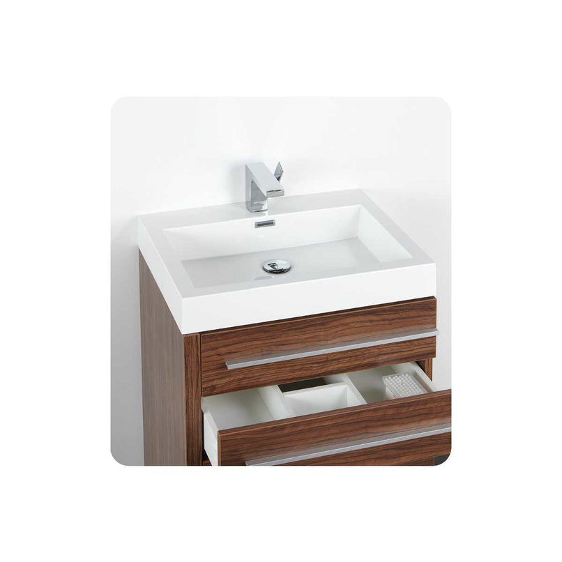 Livello 24" Free Standing Single Basin Vanity Set with Cabinet, Acrylic Vanity Top, and Medicine Cabinet - image 14