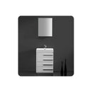 Livello 24" Free Standing Single Basin Vanity Set with Cabinet, Acrylic Vanity Top, and Medicine Cabinet - image 19