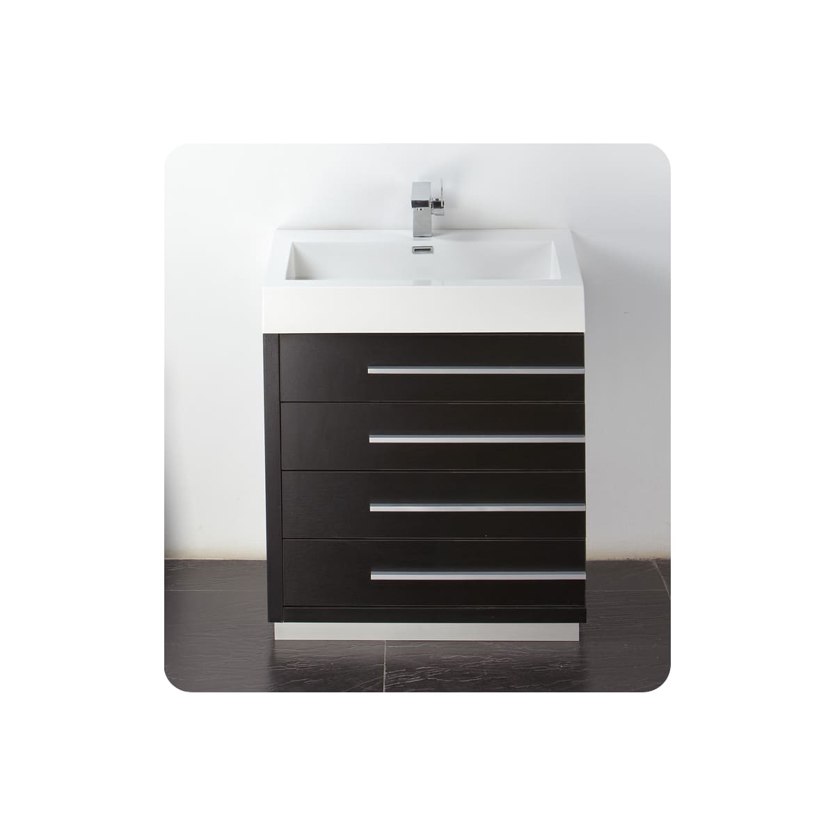 Livello 30" Free Standing Single Basin Vanity Set with Cabinet, Ceramic Vanity Top, and Medicine Cabinet