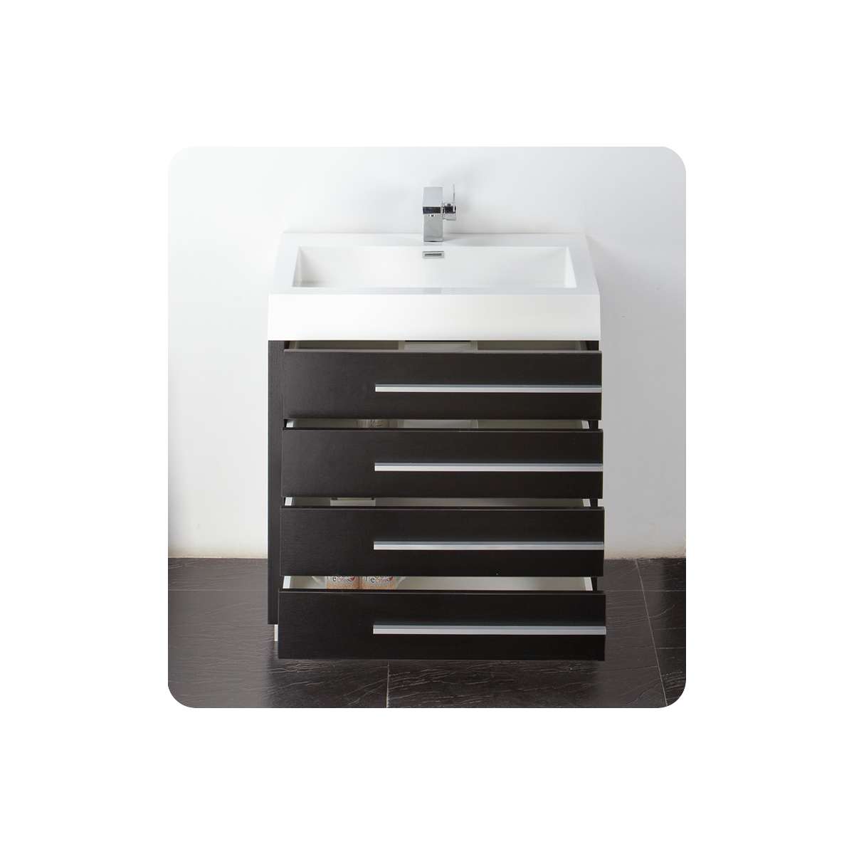 Livello 30" Free Standing Single Basin Vanity Set with Cabinet, Ceramic Vanity Top, and Medicine Cabinet