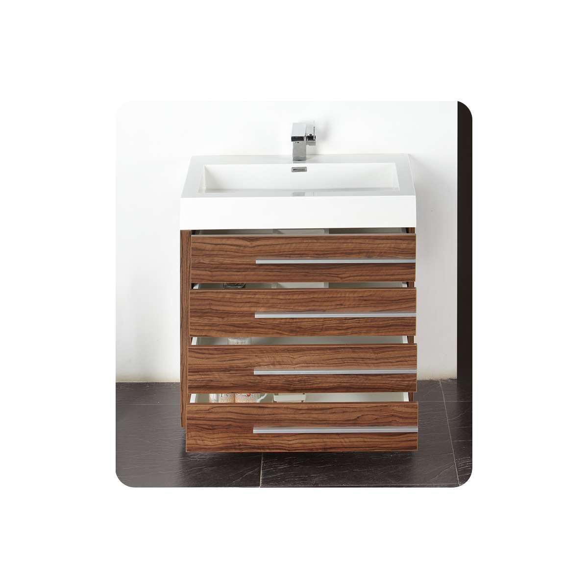 Livello 30" Free Standing Single Basin Vanity Set with Cabinet, Ceramic Vanity Top, and Medicine Cabinet - image 13