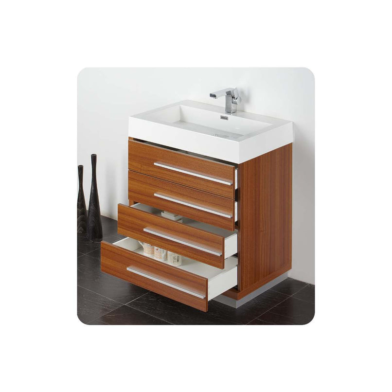Livello 30" Free Standing Single Basin Vanity Set with Cabinet, Ceramic Vanity Top, and Medicine Cabinet - image 15