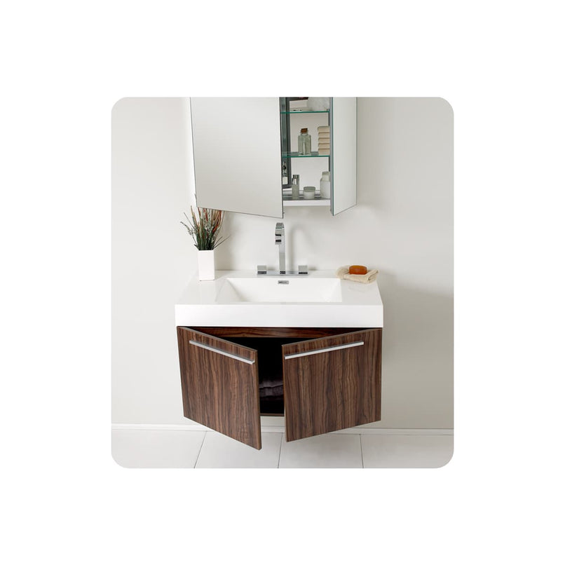 Vista 36" Wall Mounted Single Basin Vanity Set with Cabinet, Acrylic Vanity Top, and Medicine Cabinet - image 12