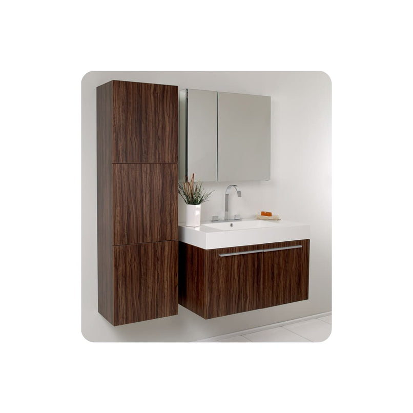 Vista 36" Wall Mounted Single Basin Vanity Set with Cabinet, Acrylic Vanity Top, and Medicine Cabinet - image 18