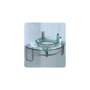 Ordinato 24" Wall Mounted Single Basin Vanity Set with Cabinet and Glass Vanity Top - image 3