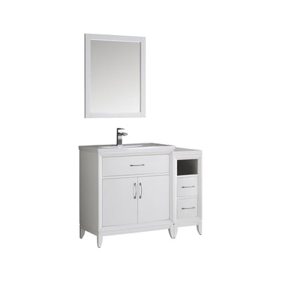 Cambridge 42" Free Standing Single Basin Vanity Set with Cabinet and Ceramic Vanity Top - image 1