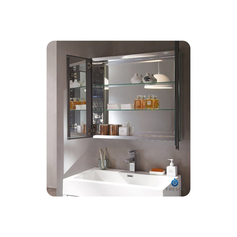 Livello 30" Free Standing Single Basin Vanity Set with Cabinet, Ceramic Vanity Top, and Medicine Cabinet - image 21