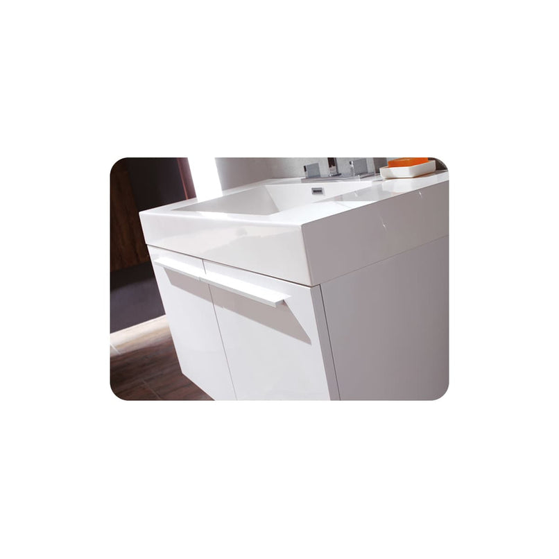 Vista 36" Wall Mounted Single Basin Vanity Set with Cabinet, Acrylic Vanity Top, and Medicine Cabinet - image 29