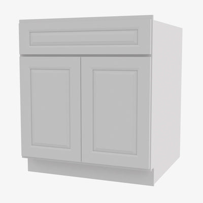 GW-B24B Double Door 24 Inch Base Cabinet | Gramercy White - image 1