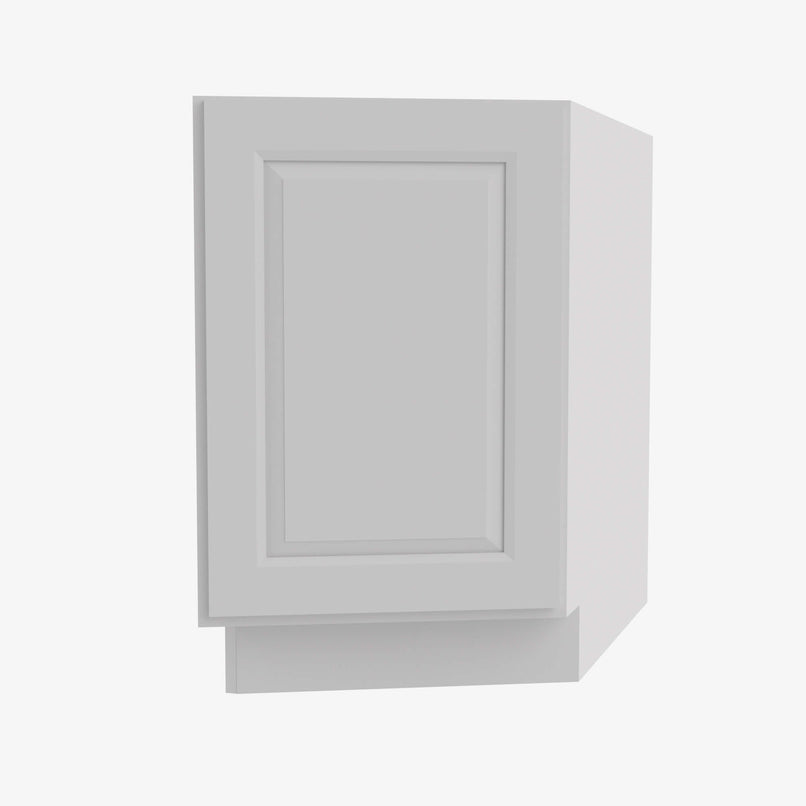 GW-BTC12R Single Door Cabinets 12 Inch Base Base Transitional Cabinet Right | Gramercy White - image 1