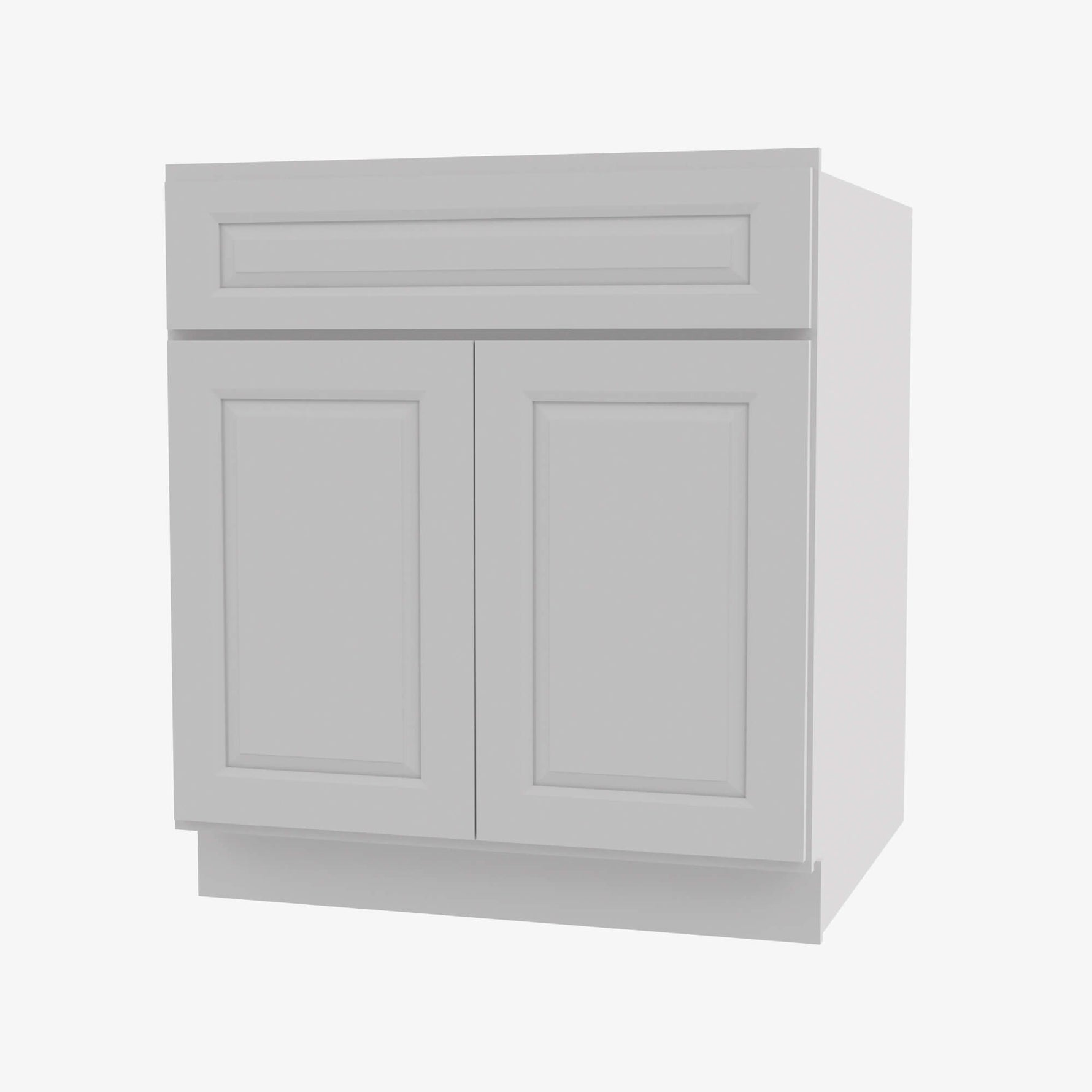 GW-S3021B-34-1/2 Double Door 30 Inch Sink Base Vanity with Drawers | Gramercy White - image 1