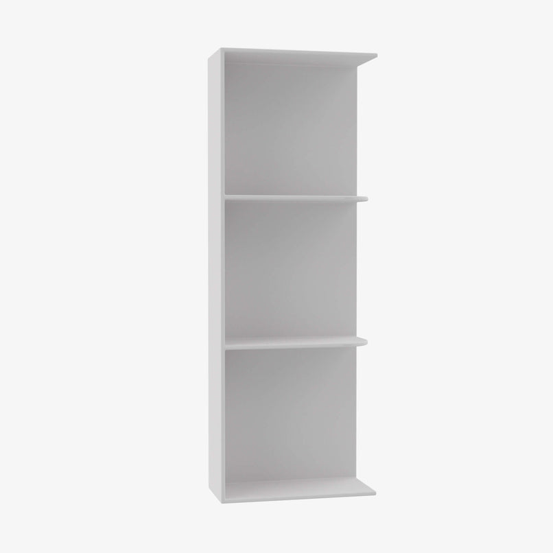 GW-WES536 Wall End Shelf with Open Shelves | TSG Forevermark Gramercy White - image 1
