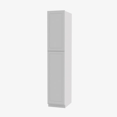 GW-WP1584 Double Door 15 Inch Tall Wall Pantry Cabinet | Gramercy White - image 1