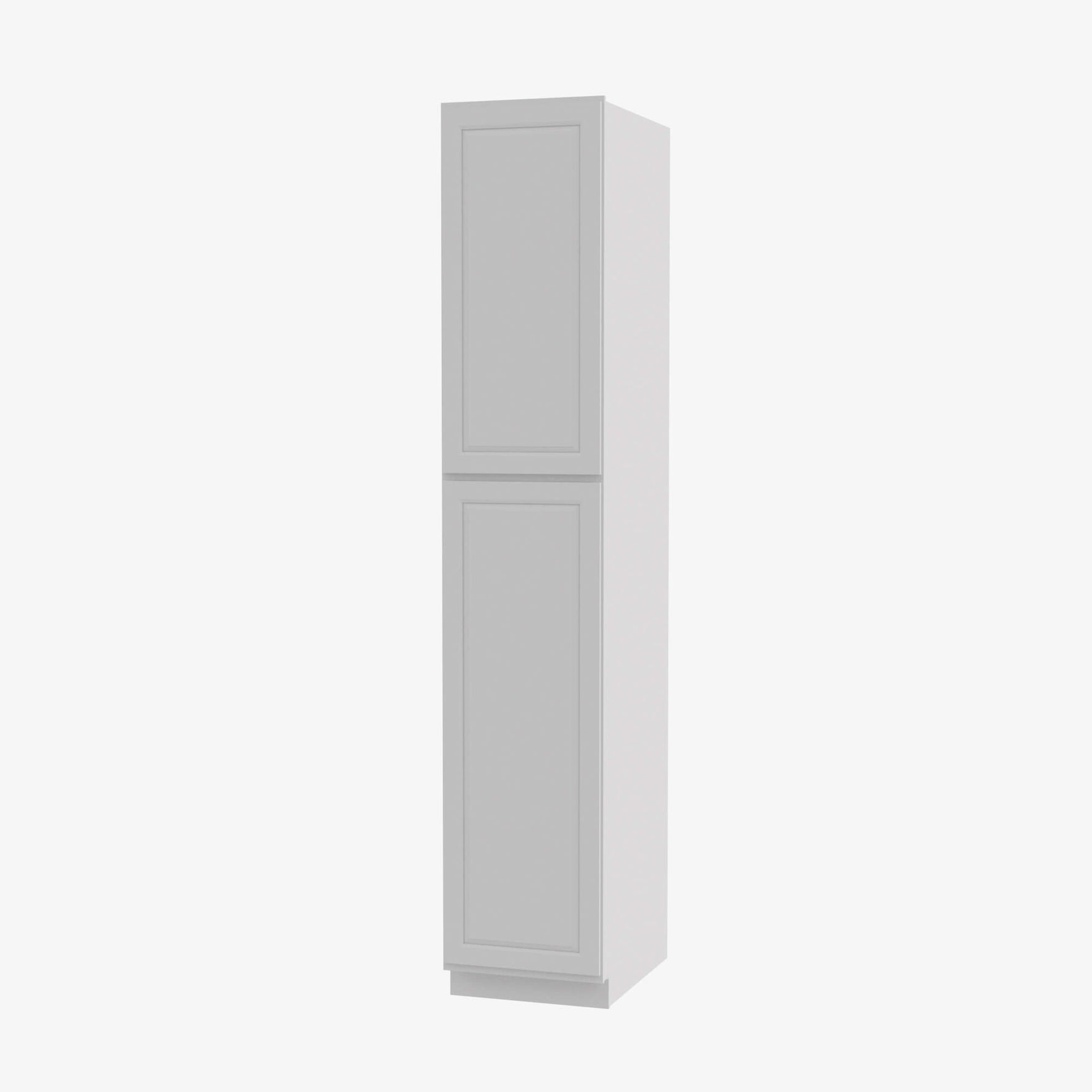 GW-WP1596 Double Door 15 Inch Tall Wall Pantry Cabinet | Gramercy White - image 1