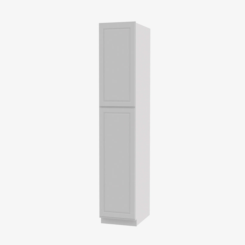 GW-WP1884 Double Door 18 Inch Tall Wall Pantry Cabinet | Gramercy White - image 1