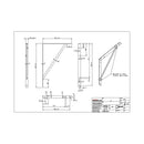 21-1/4" Deep Heavy Duty Shelf Bracket with 600 Pound Weight Capacity - image 2