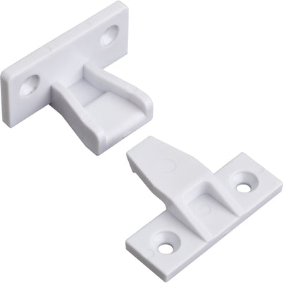 PAIR of 1-1/4 Inch Center to Center Push Fit Panel Connectors for False Fronts - image 1