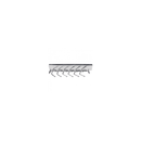 Closet System 12" Wide Sliding 6 Double Hook Tie Rack for Up To 12 Ties - image 1