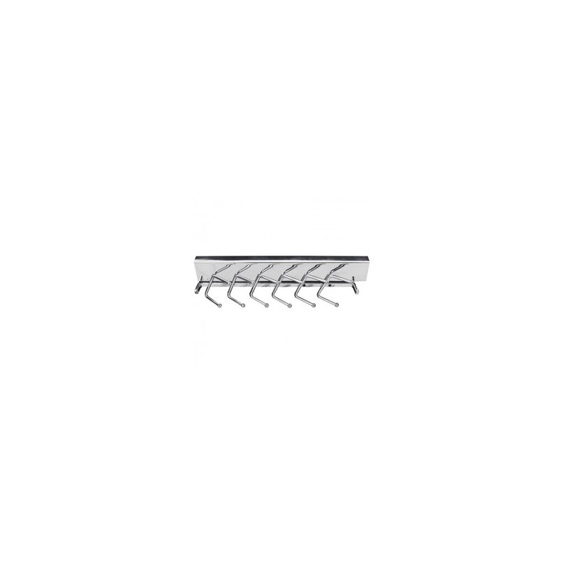 Closet System 12" Wide Sliding 6 Double Hook Tie Rack for Up To 12 Ties - image 1