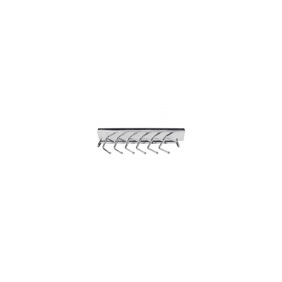 Closet System 12" Wide Sliding 6 Double Hook Tie Rack for Up To 12 Ties - image 1