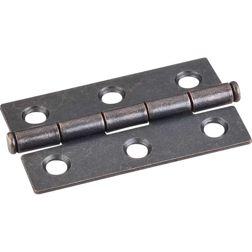 Pack of (100) 2-1/2" x 1-1/2" Half Swaged Cabinet Butt Hinges - image 1
