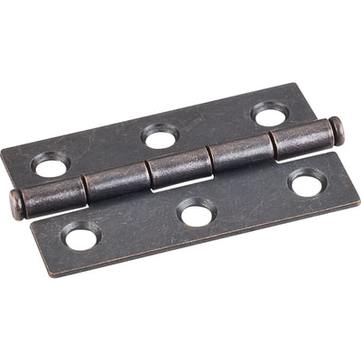 Pack of (100) 2-1/2" x 1-1/2" Half Swaged Cabinet Butt Hinges - image 1