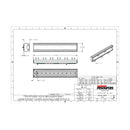 Closet System 14" Belt Rack Organizer with 6 Double Hooks - 100 lb Slides - image 2