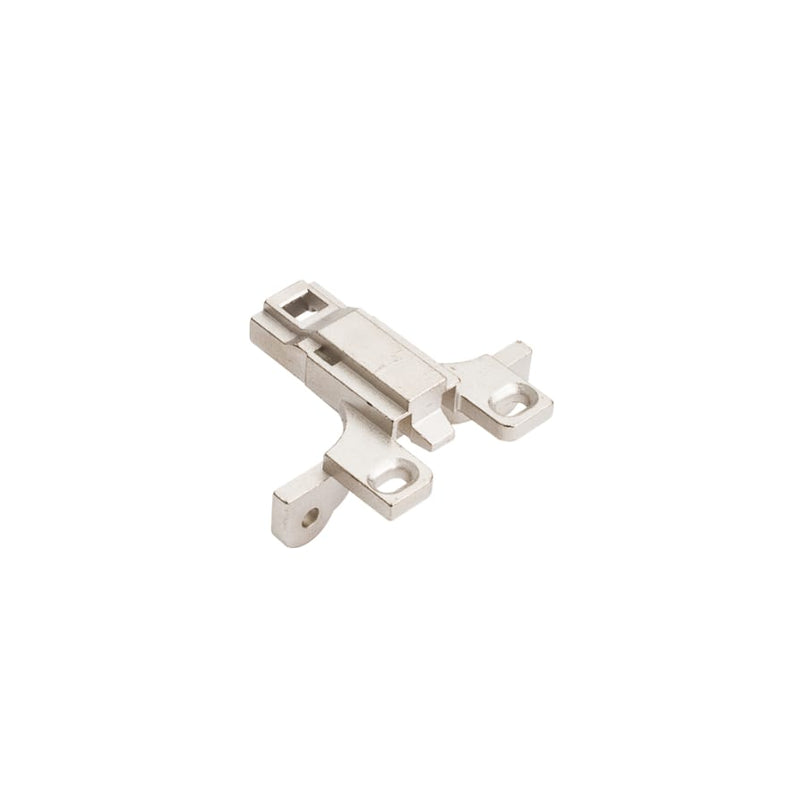 500 Series Clip On Mounting Plate with 3mm Height Adjustment for Concealed Euro Hinges - Single - image 1
