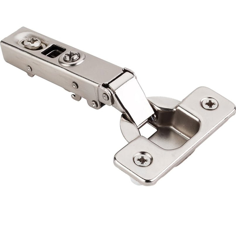110° Heavy Duty Full Overlay Screw Adjustable Soft-close Hinge with Press-in 8 mm Dowels - Single Hinge - image 1