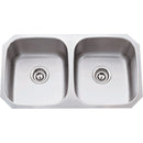 32-1/4" Undermount Double Basin Stainless Steel Kitchen Sink - image 1