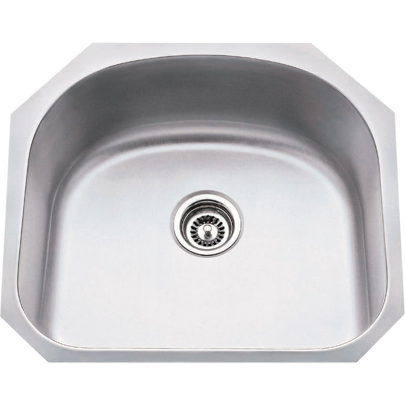 23-1/4"L x 20-7/8"W x 9"D 18 Gauge Undermount Single Bowl Stainless Steel Utility Laundry Sink - image 1