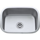 23-1/2"L x 17-3/4"W x 9"D Undermount Single Bowl 18 Gauge Stainless Steel Utility Laundry Sink - image 1