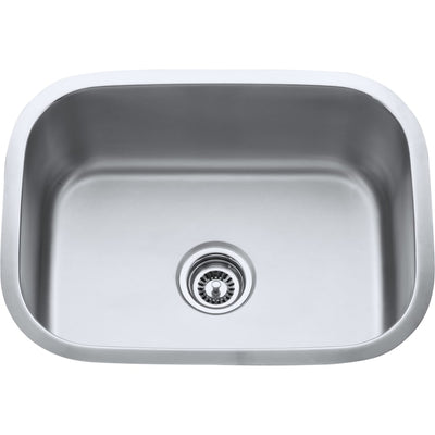 23-1/2"L x 17-3/4"W x 9"D Undermount Single Bowl 18 Gauge Stainless Steel Utility Laundry Sink - image 1