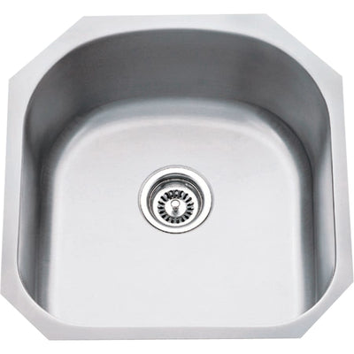 19-3/4" X 20-1/2" x 9"D - Undermount 18 Gauge Single Bowl Stainless Steel Utility / Laundry Sink - image 1