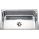 30"X 18" x 9"D Undermount 18 Gauge Stainless Steel Single Bowl Laundry Room Utility Sink with Center Drain - image 1