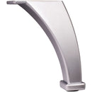 4-1/8" Tall Curved Metal Furniture Leg - image 1